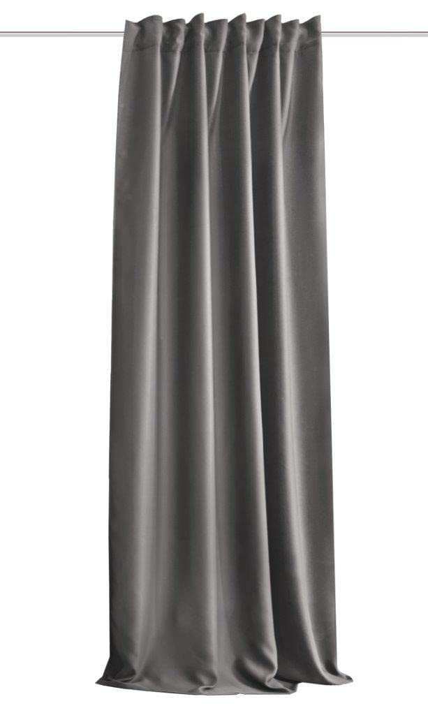 HOMEbasics | Acoustic curtain Uni | ACUSTICO | Noise, heat, cold and draft protection + darkening | gray | 160x135cm - 085970-0309