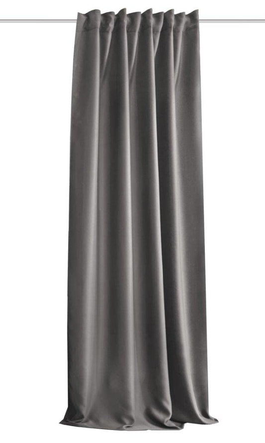 HOMEbasics | Acoustic curtain Uni | ACUSTICO | Noise, heat, cold and draft protection + darkening | gray | 160x135cm - 085970-0309