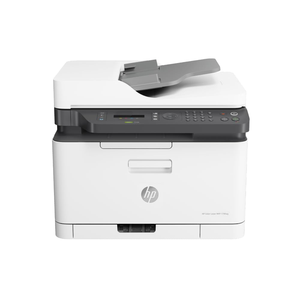 HP Color Laser MFP 179fwg multifunction color laser printer, print, copy, scan, fax, automatic document feeder, Wi-Fi, Ethernet, USB, Smart App - 6HU09A