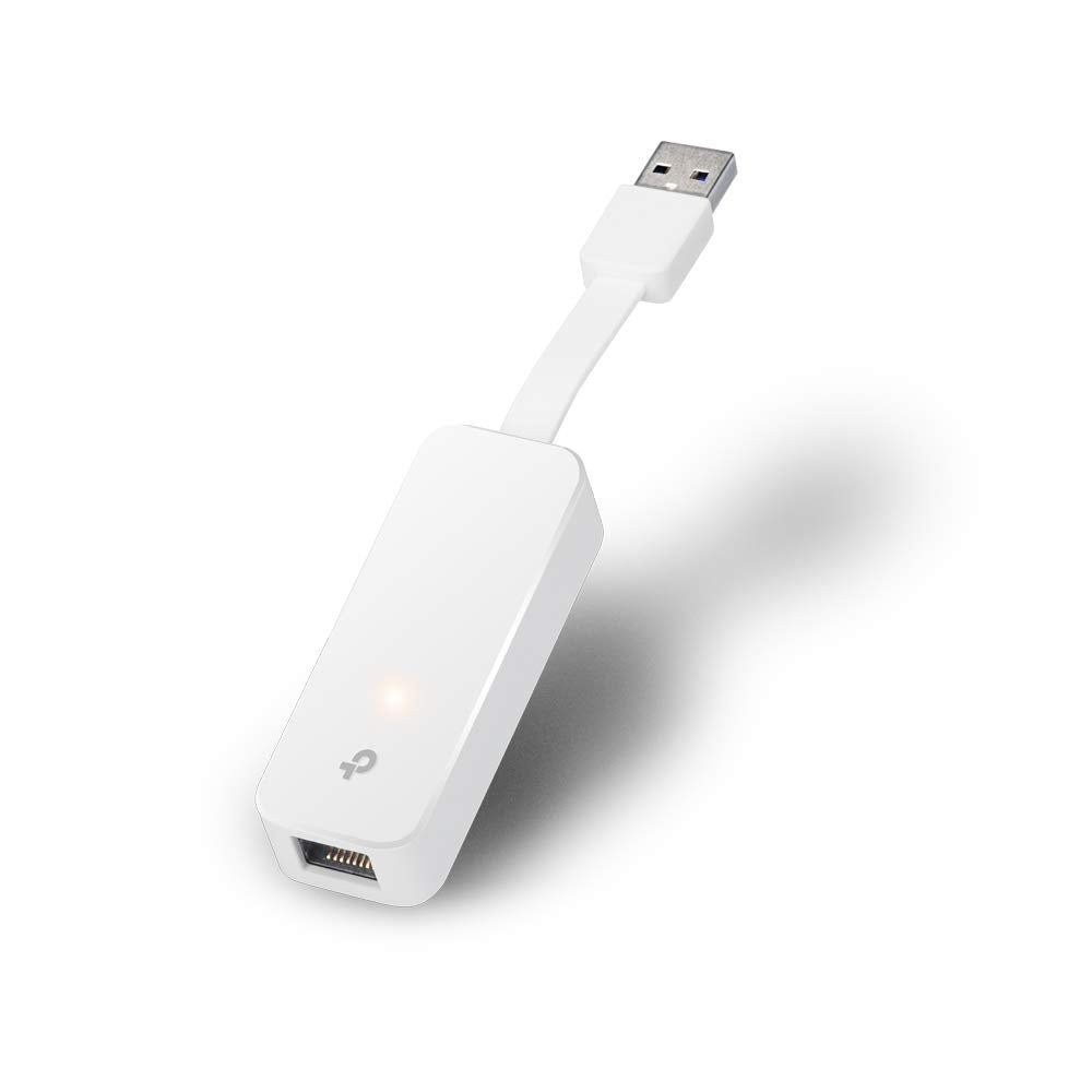 TP-Link UE300 USB to Ethernet Adapter, USB 3.0 to RJ45 1000Mbps Ethernet LAN Network Adapter, Plug and Play in Windows 11/10, Mac OS and Linux OS, Foldable and Portable Design, 1 Pack