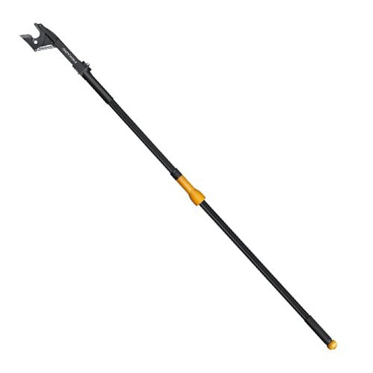 Fiskars anvil cutting giraffe for dry and hard wood, non-telescopic, cutting angle adjustable by 260°, steel blade/aluminum handle, length 1.61 m, black/orange, UP53, 1000597 - 115350