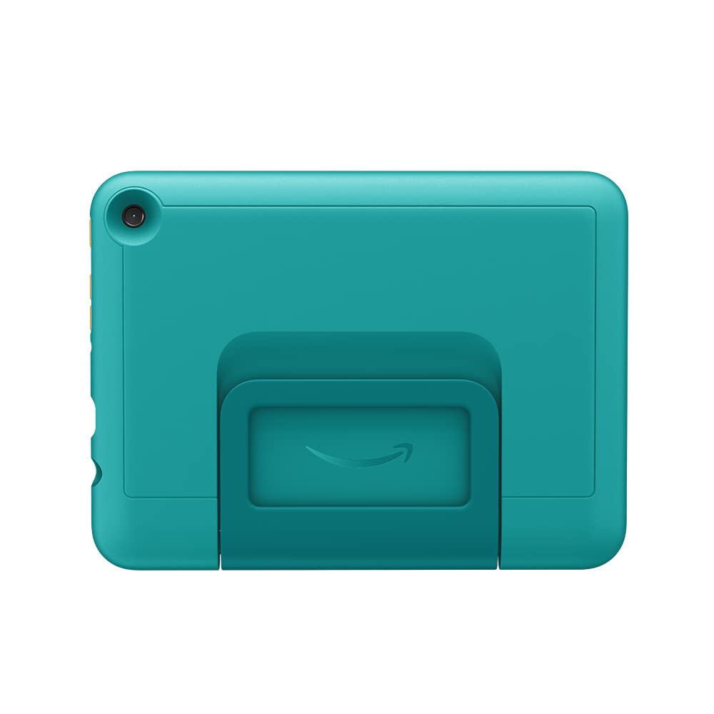 Child-friendly case for the Fire 7 tablet (only compatible with 12th generation, 2022), for ages 6 and up, teal - 53-028175
