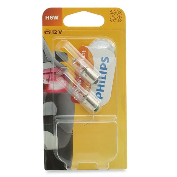 Philips 12036B2 Vision H6W signal lamp, blister pack of 2, 13.50x9.50x13.50