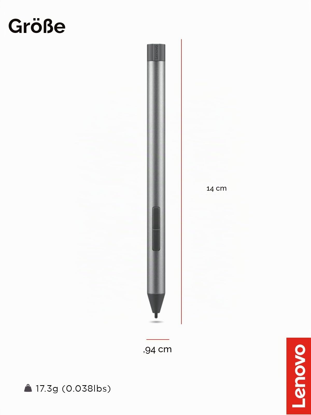 Lenovo Digital Pen 2, GRAY - 4X81H95633
