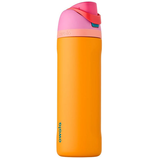 Owala FreeSip Insulated Stainless Steel Drinking Bottle with Straw, 710ml - BPA Free, Ideal for Sports, Fitness, Outdoor and Travel, Tropical - C05131