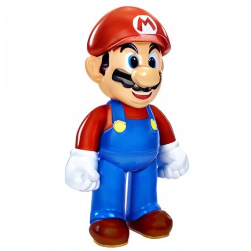 Figură Nintendo Super Mario cu o înălțime de 50 cm, mobilă în multe poziții diferite, având 11 puncte de articulație. Perfectă pentru fanii și colecționarii Super Mario, potrivită pentru copii de la 3 ani. - 78254
