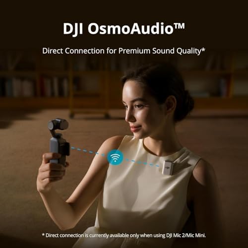 DJI Osmo Pocket 3 + Mic Mini Sender (Polarweiß)
