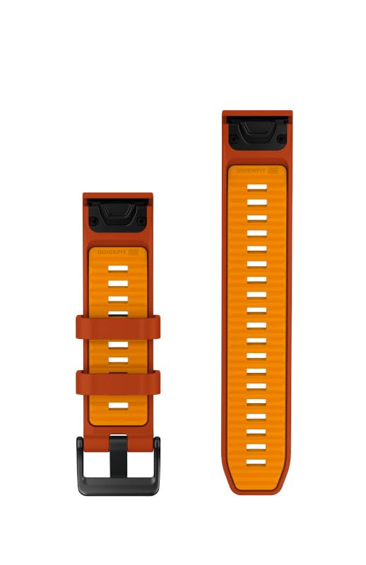 Garmin Quickfit Strap 22 mm, Silicone, Autumn/Spark Orange - 010-14507-03