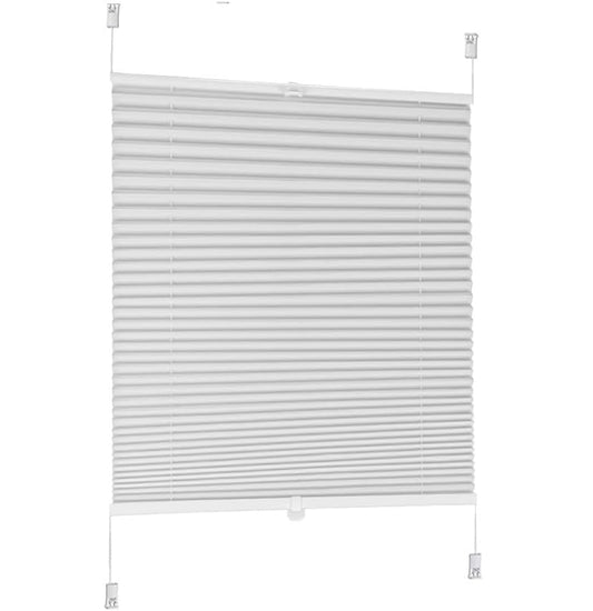 Sekey pleated blinds without drilling Klemmfix blinds, tensioned translucent sun protection window blind, 60 x 100 cm, white non-woven fabric - BL-A114