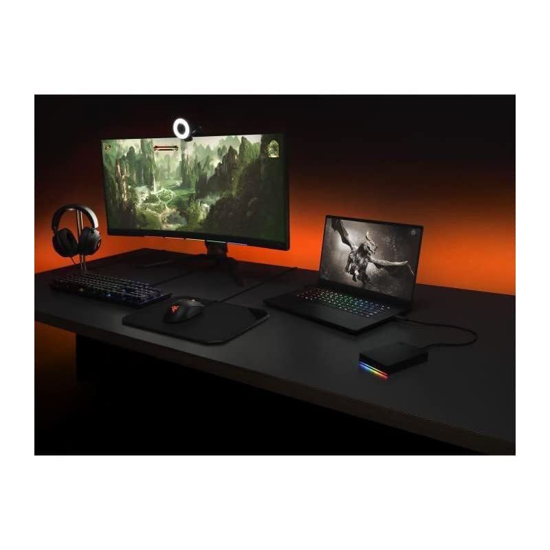 Seagate FireCuda Gaming HDD 5TB, Portable External Hard Drive, PC Gaming, USB 3/2, incl. Data Rescue Service (STKL5000400)