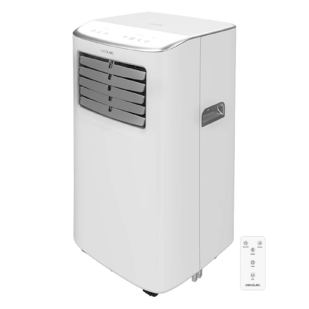 Cecotec portable air conditioner with remote control and tactile control Forceclima 7400 Touch. 7000 BTU, LED screen, 4 modes, 2 speeds, coverage up to 15 m2 - 08171