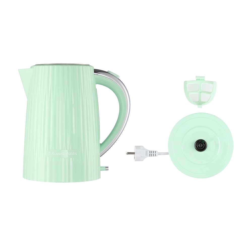 Russell Hobbs Kettle, 1.7 l, Pistachio, Stainless Steel Accents, 2400 Watts - 27364-70