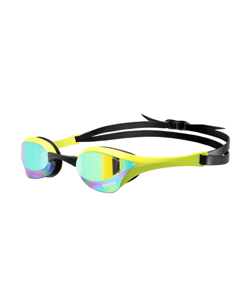 ARENA Cobra Ultra Swipe Mirror Unisex Race Swimming Goggles for Adults, Diving Goggles with Curved Mirror Lenses, Anti-Fog, UV Protection, 5 Interchangeable Nose Bridges - 002507-110-NS