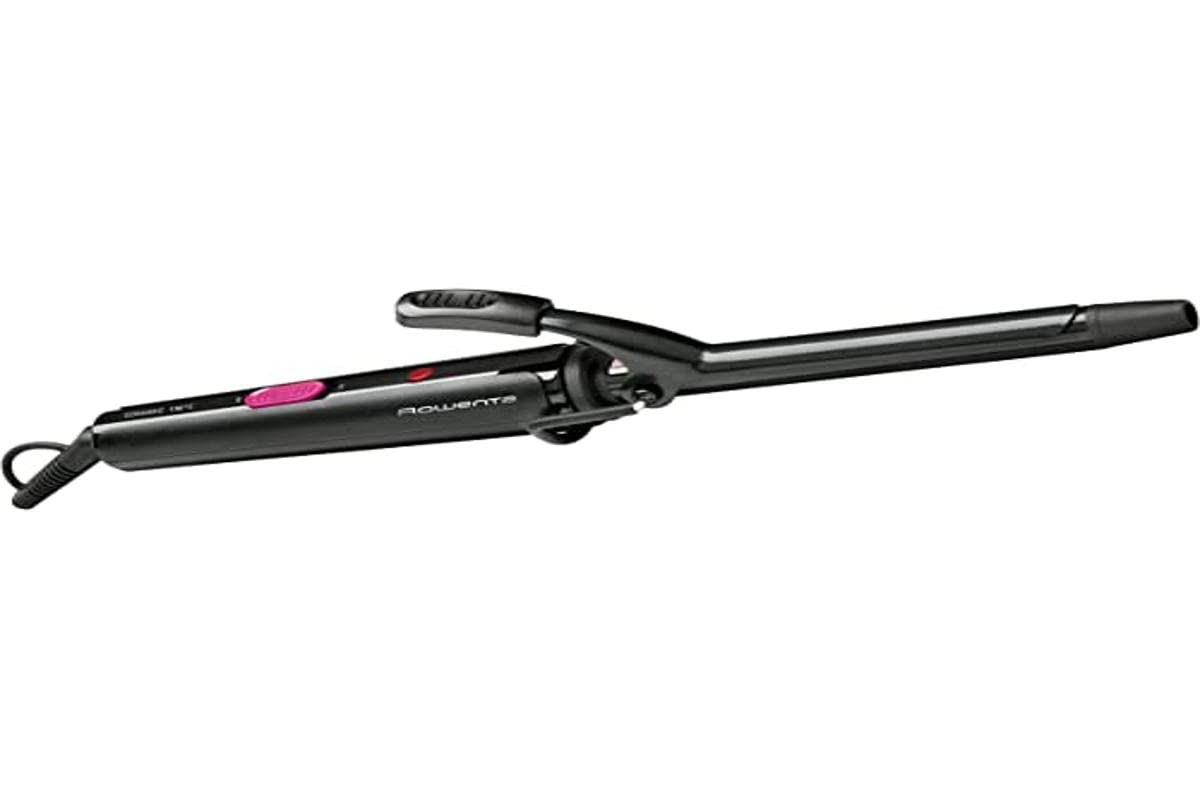 Rowenta CF2133 Curling Iron 16 mm Curling Iron 25 W Ceramic Coating Temperature 180 °C Heating Indicator Cold Tip and Handle Black Fuchsia