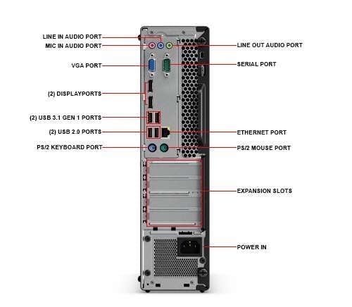 Lenovo ThinkCentre M710s SFF Desktop Computer PC, Intel Core i5-7400, 8 GB RAM, 256 GB SSD, WiFi, Bluetooth, US QWERTY Keyboard, Windows 11 Pro (Refurbished)