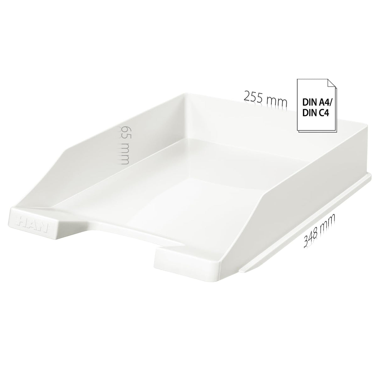 HAN Brief Tray CLASSIC, 10 PIECES Desk Organizer, Office Supplies, Storage Compartments, Office Material, Letter Basket, Document Holder, suitable for A4/C4 size, 1027-X-54, light blue