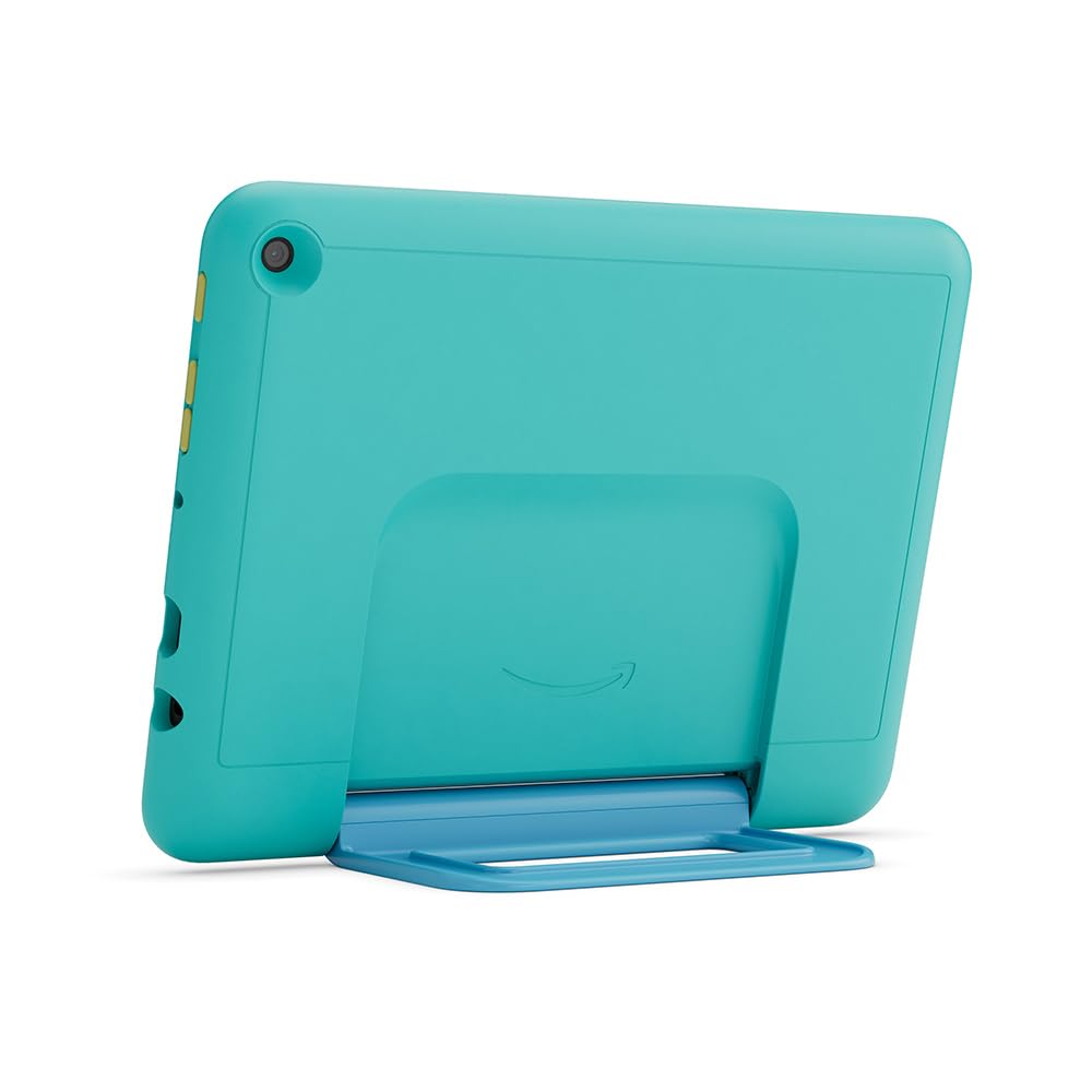 Amazon's new child-friendly case for the Fire HD 8 tablet (only suitable for 12th generation tablets), teal - 53-036068