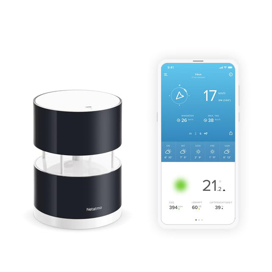 Netatmo Anemometru pentru stația meteo Netatmo, negru, NWA01-WW, 16 cm