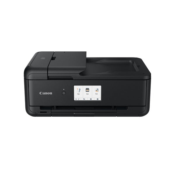 Canon PIXMA TS9550a Printer Color Inkjet Multifunction Device DIN A4 A3 (A3 Printer, Scanner, Copier, 5 Separate Inks, WiFi, LAN, Print App, 2 Paper Trays, Duplex Printing) black - 2988C036