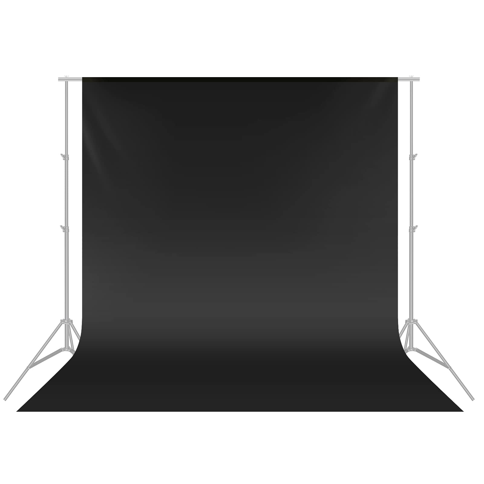 Neewer 3 x 3.6M PRO Photo Studio Premium Polyester Foldable Backdrop Background for Photography, Video and TV (Background ONLY) - BLACK - 10083668@@##2