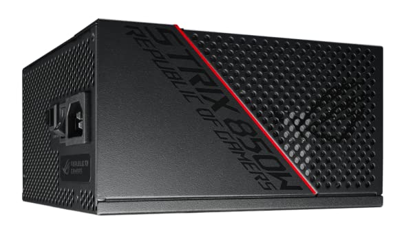 ASUS ROG Strix 850G sursa de alimentare (850 Watt, 80 Plus Gold, răcire 0dB) neagră - 90YE00A3-B0NA00