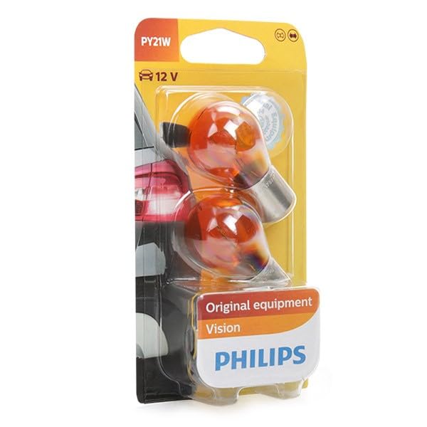 Philips automotive lighting Phillips Vision PY 21W 12V standard signal and interior lighting, pack of 2 - 0730063