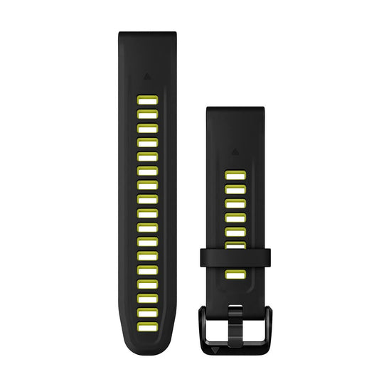 Garmin Quickfit-Brățară 20 mm, Silicon, Negru/Lime Electric - 010-13279-03