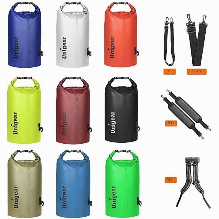Unigear geantă impermeabilă, rezistentă la apă, pentru drumeții, caiac, pescuit, rafting, camping, schi, cu omagiu gratuit - MDN01187