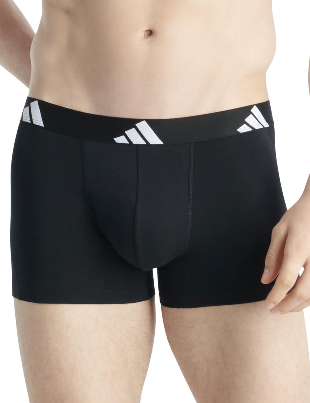 adidas Trunk (5PK) - Active Flex Cotton - Comfortable Underwear, 917 Assorted, L - 4AM019