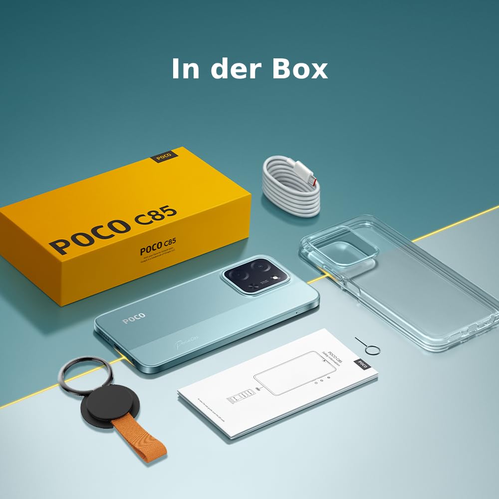 XIAOMI Poco C85, smartphone 8+256GB, mobile phone with Android, 6.9" 120Hz display 7.99mm design, MediaTek Helio G81-Ultra Octa-Core, 50MP AI dual camera, 6000mAh, black