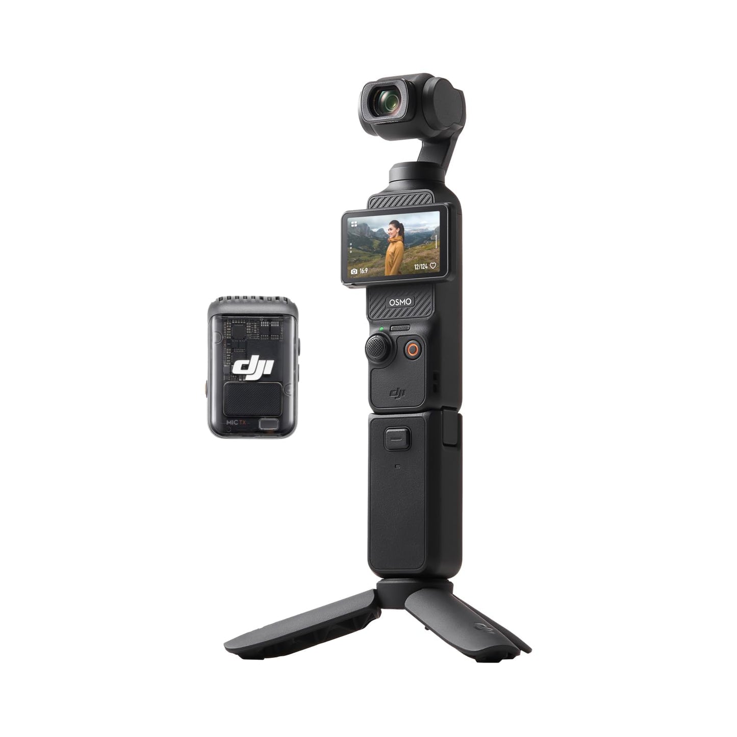 DJI Osmo Pocket 3 Creative Combo, vlog camera 4K with 1-inch CMOS and 4K/120 fps video, 3-axis stabilization, digital camera, fast focusing, including microphone for clear sound, YouTube - 6941565969903