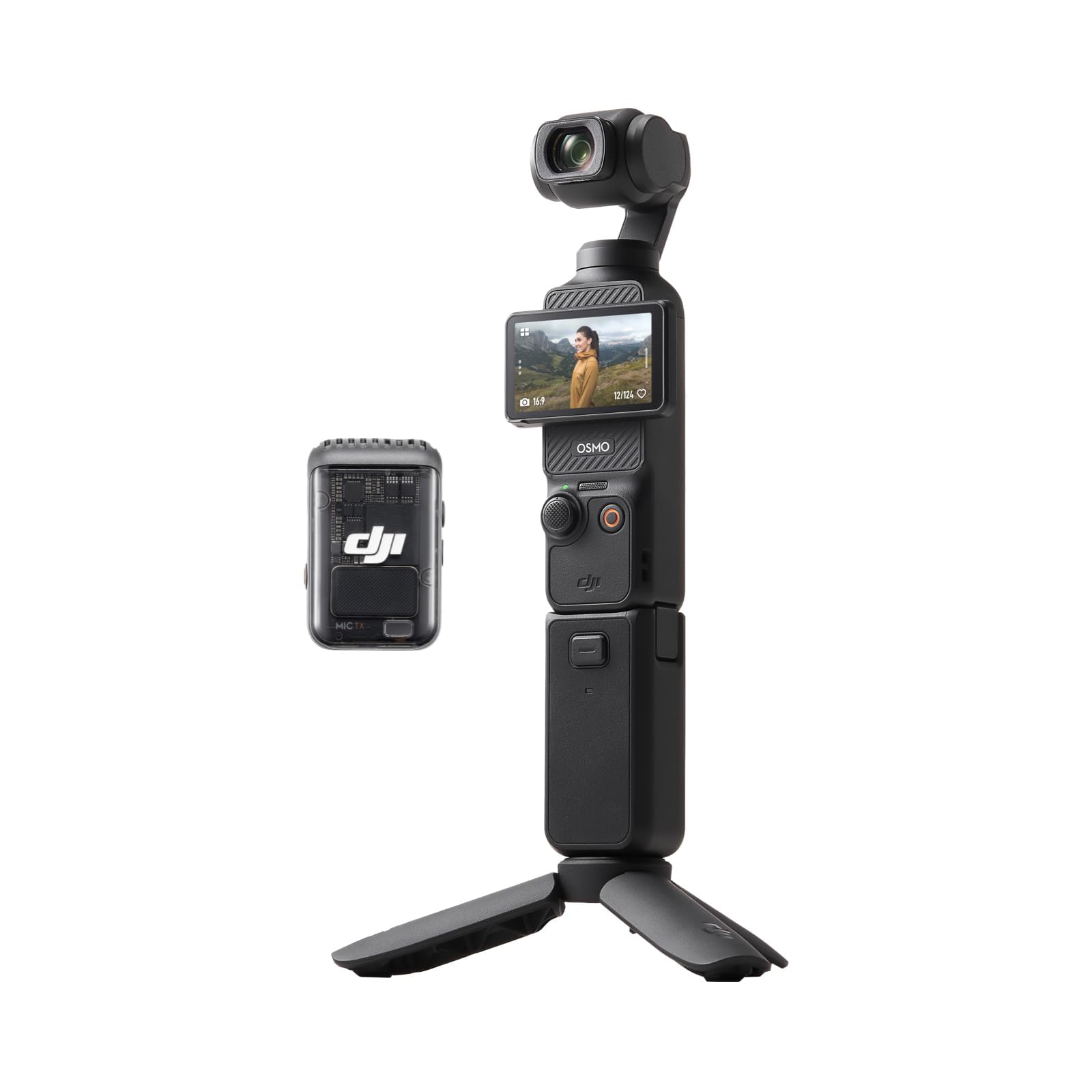DJI Osmo Pocket 3 Creative Combo, vlog camera 4K with 1-inch CMOS and 4K/120 fps video, 3-axis stabilization, digital camera, fast focusing, including microphone for clear sound, YouTube - 6941565969903