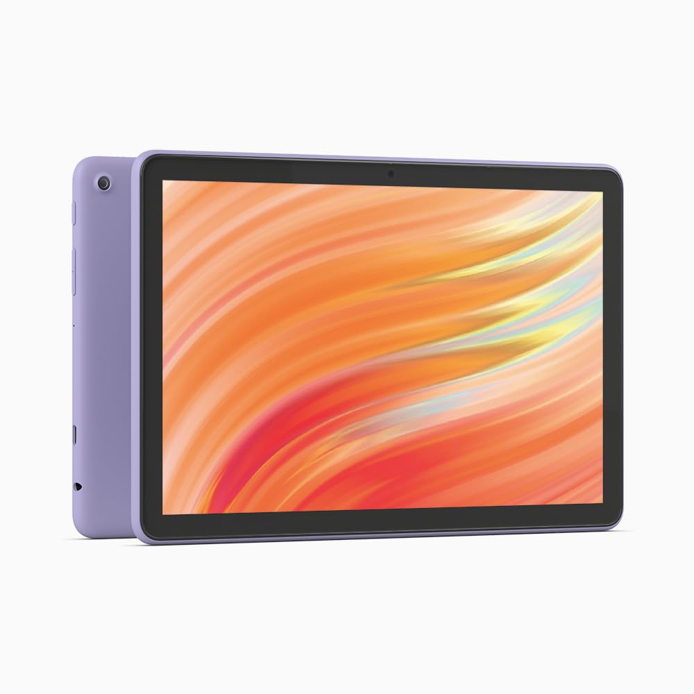 Certified and refurbished Fire HD 10 tablet, brilliant 10.1-inch full HD display, octa-core processor, 3 GB RAM, up to 13h battery life, 32 GB, lilac color, with advertising - TG425K