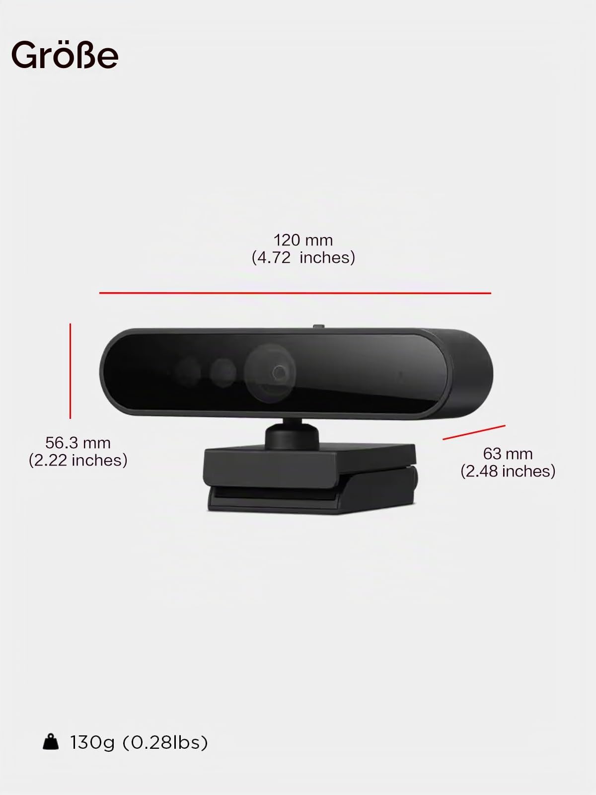 Lenovo Performance FHD Webcam - Webcam - înclinare/rotire - 4XC1D66055