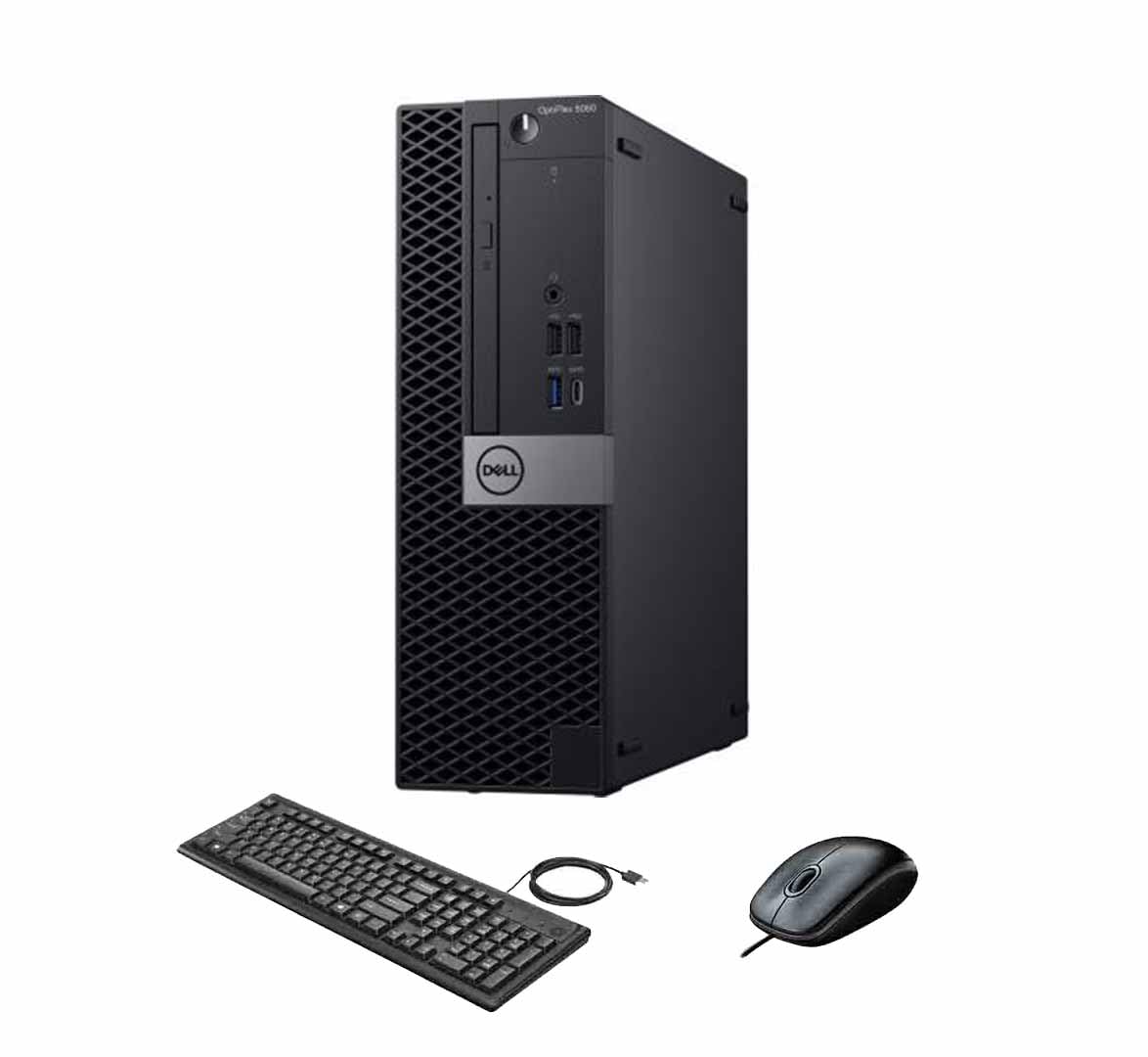 Dell Optiplex 5060 SFF Desktop PC, Intel Core i3-8100, 8GB RAM, 256GB SSD, WLAN, Bluetooth, US QWERTY keyboard, Windows 11 Pro (Refurbished)