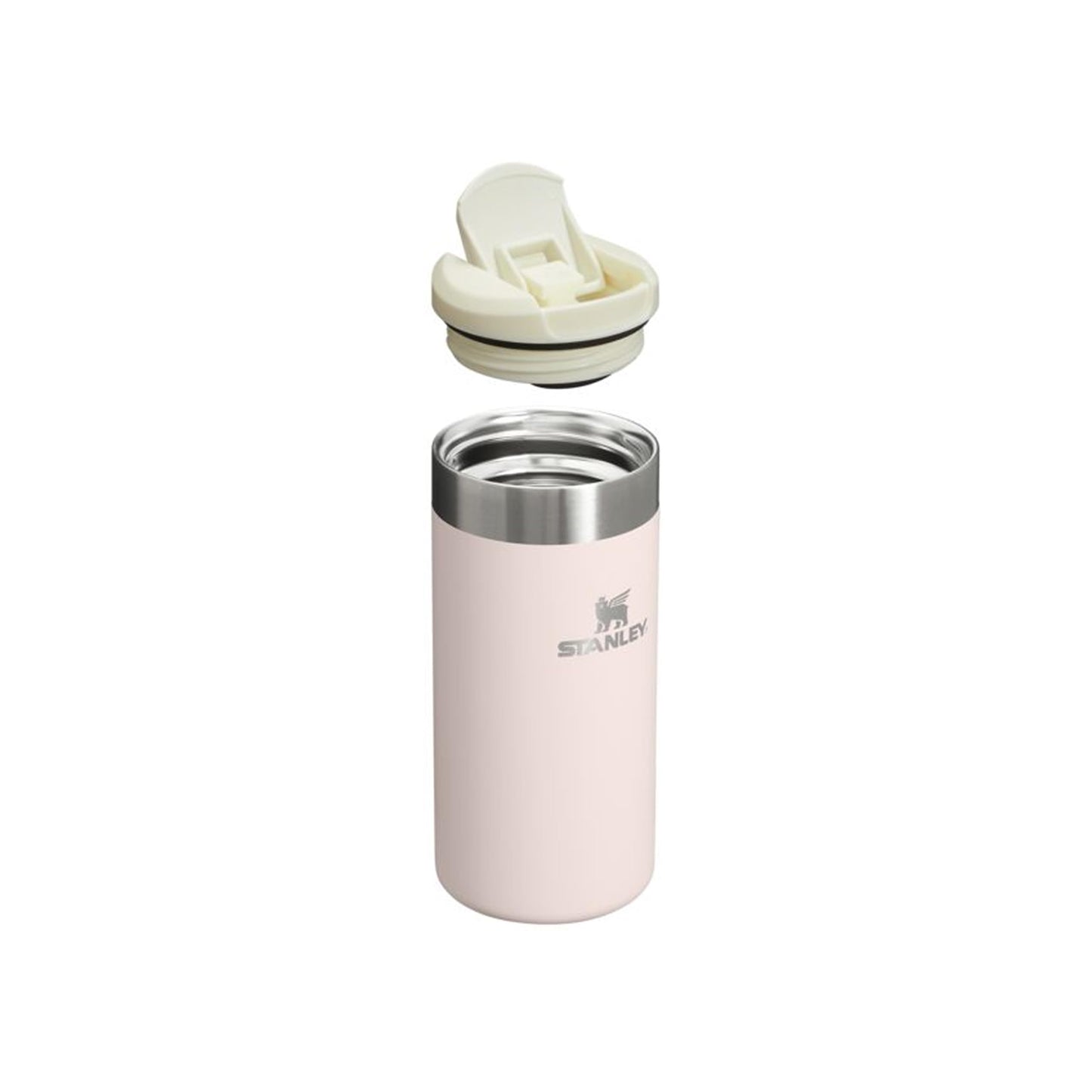 Stanley 1913 Aerolight Transit Thermo Mug 0.35L - Keeps Hot for 4 Hours - Dishwasher Safe - Coffee Mug To Go Leak-Proof - Compatible with Common Car Drink Holders - Rose - 100000108129