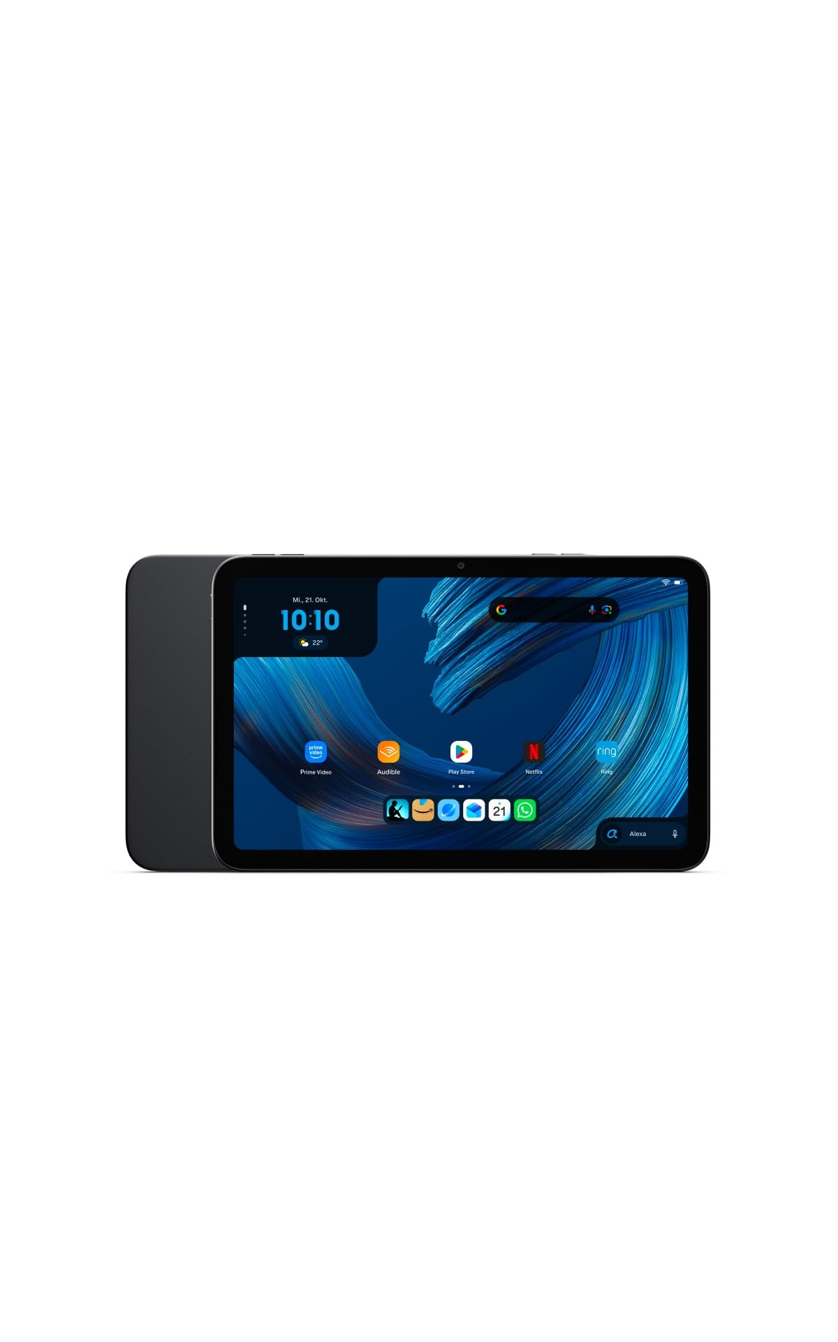 The new Amazon Alexa Tablet 8, 4 GB RAM, 64 GB, compact 8.7-inch tablet with a brilliant display, all-day battery life, featuring Google Play, designed for Alexa+, graphite color. - RL3YT5