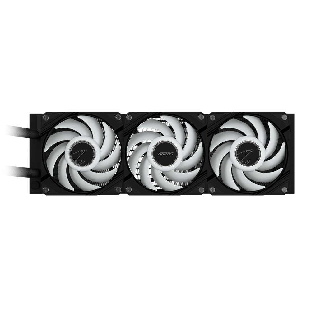 GIGABYTE AORUS WATERFORCE II 360 AIO Liquid CPU Cooler - 3x120mm ARGB Fans, slide-in locking mechanism, daisy-chain, compatible with Intel LGA 1851 and AMD AM5 - GP-AORUS