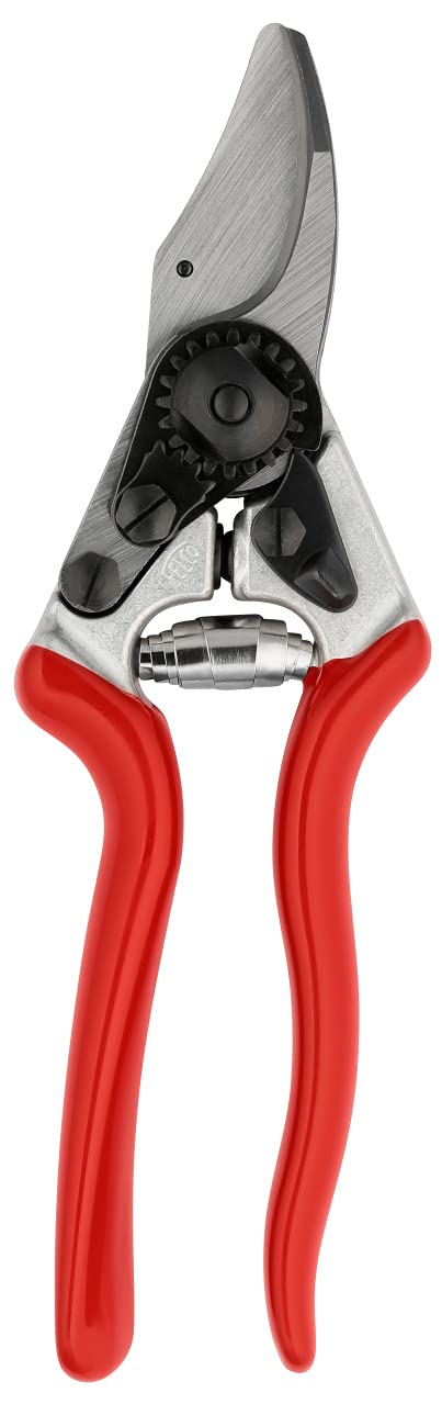 FELCO 16 bypass secateurs for left-handed medium-sized hands, 42 mm hardened steel blade, forged aluminum handles, cut up to 20 mm, ergonomic, Swiss Made