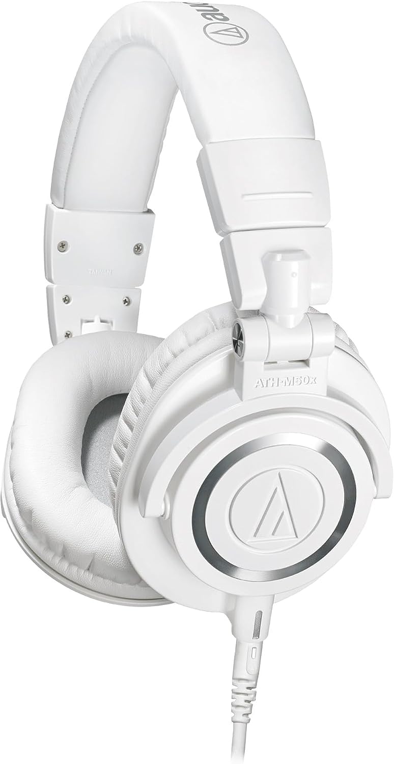 Audio-Technica M50xWH Professional Monitor Headphones White - ATH-M50xWH