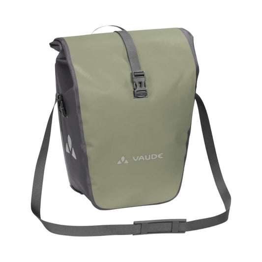 VAUDE bicycle bag for luggage rack Aqua Back Single 1 x 24 L in khaki, rear wheel bag waterproof, bicycle luggage rack bag at the back, easy attachment - Made in Germany - 124139420