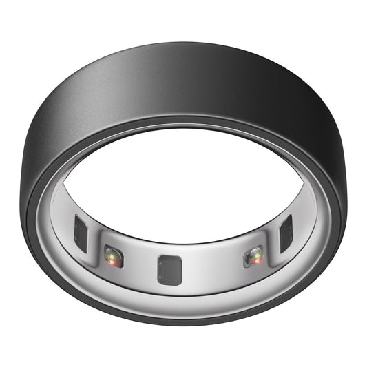 Oura Ring 4 - Stealth - Size 14 - Smart Ring | First measure with Oura Ring 4 Sizing Kit | Sleep Tracking Wearable - Heart Rate - Fitness Tracker - Up to 8 days battery life - JZ90-54218-14