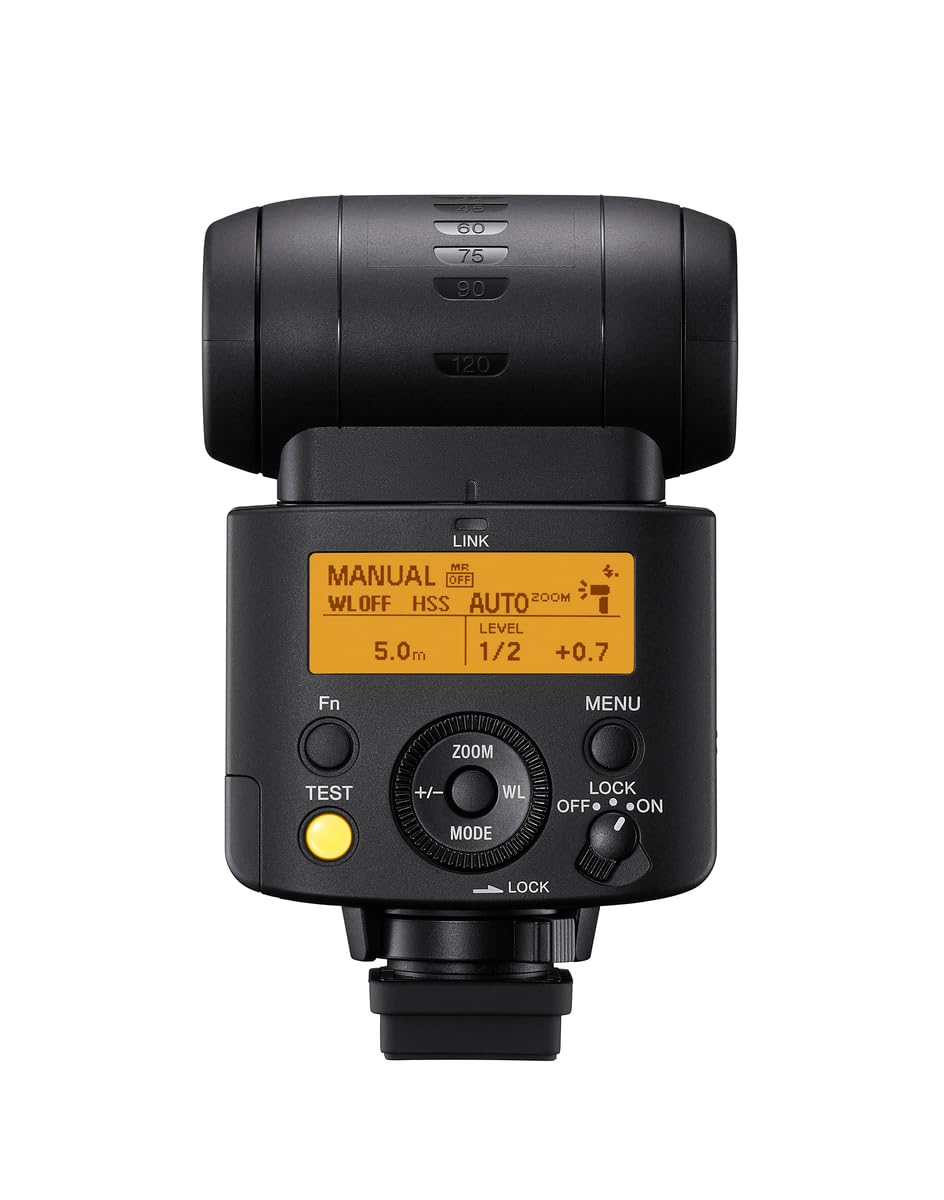 Sony HVLF46RMA external flash with wireless radio control (powerful, dimmable flash for camera recordings, ideal for photo and video production, compatible with Sony cameras) - HVLF46RMA.CE7