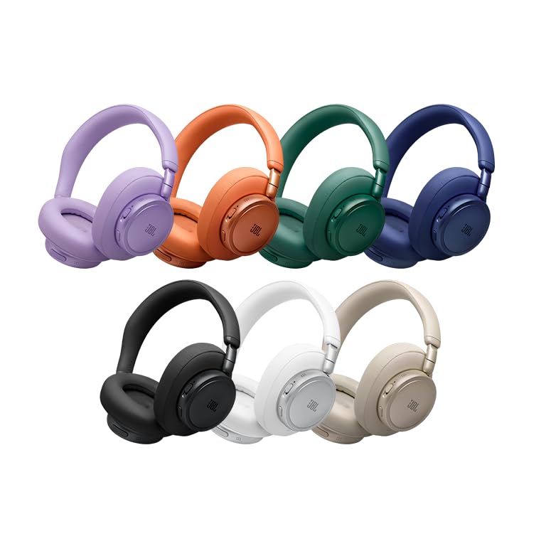 JBL Live 780NC Wireless Over-Ear Headphones with Noise Cancelling, Orange - JBLLIVE780NCORG