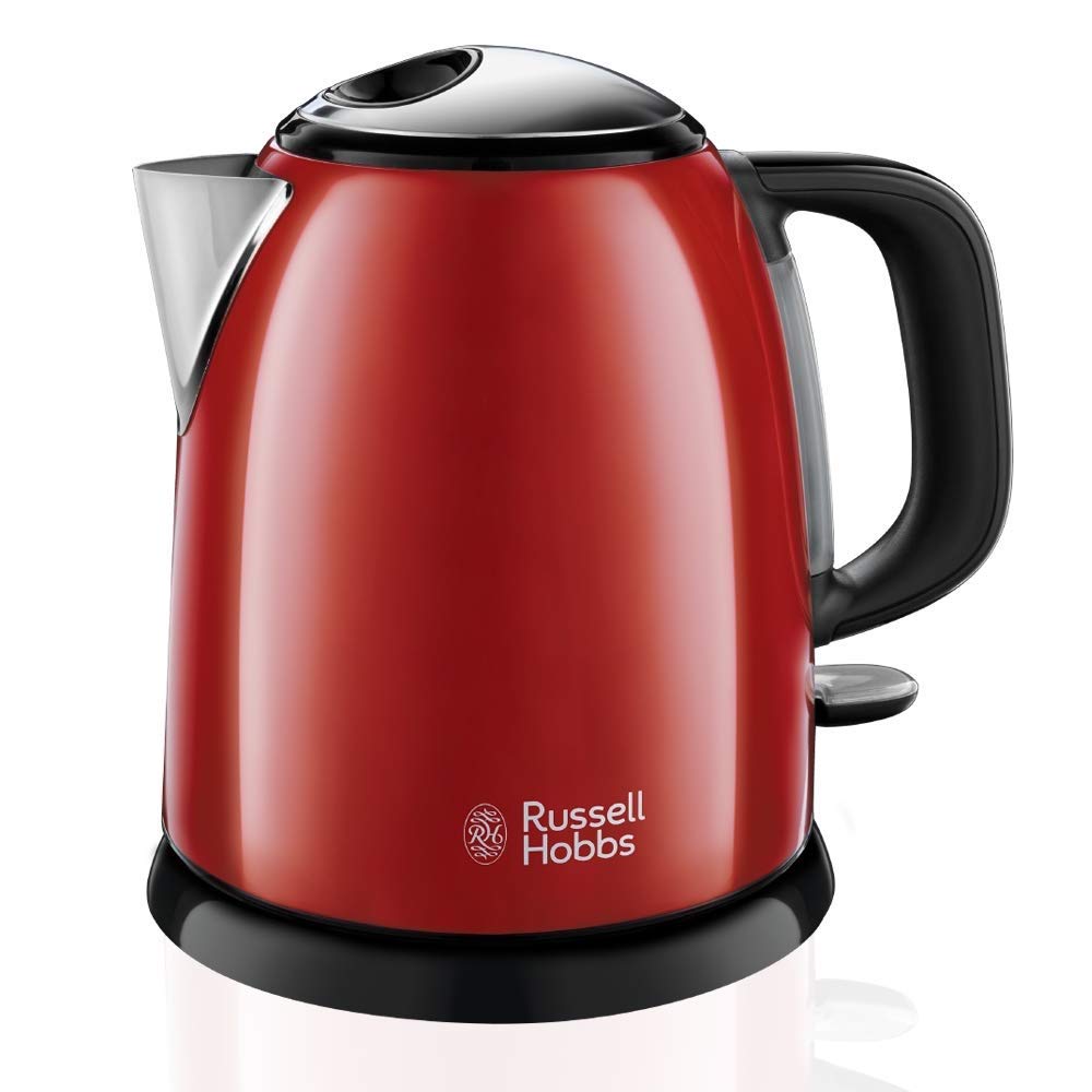 Russell Hobbs Colours+ Kettle, Stainless Steel Red, 1 l, 2400 Watt - 24991-70