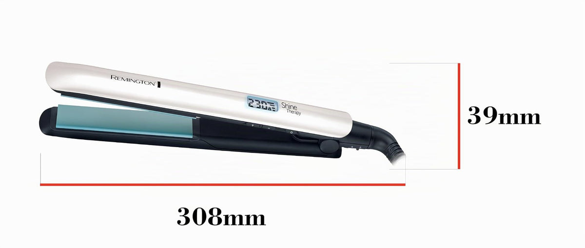Remington Shine Therapy Hair Straightener, 110 mm, 150–230°C, LCD Display, S8500 - 45347540100