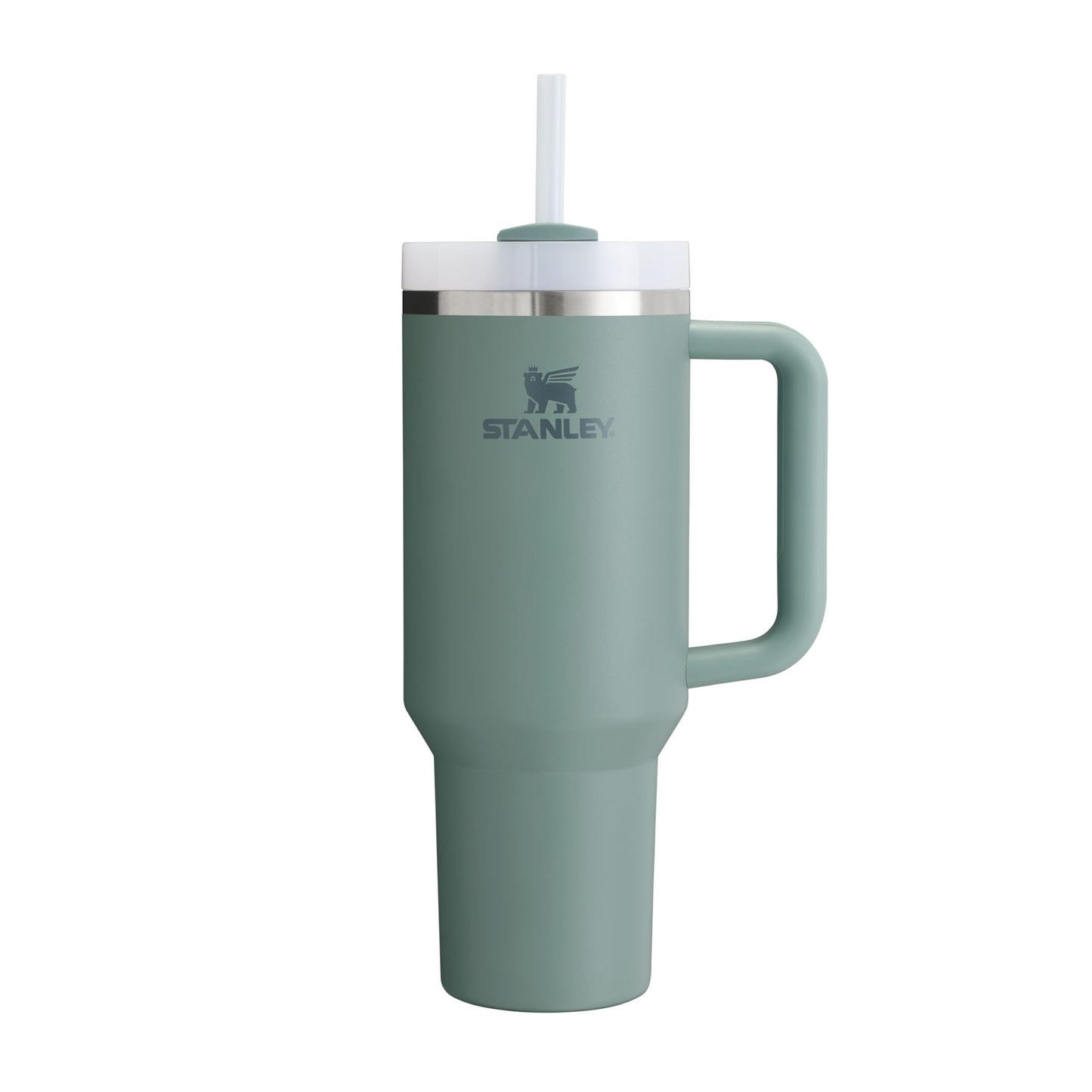 STANLEY Quencher H2.0 Flowstate Drinking Bottle with Straw 1.18L - Thermo Mug Cools Up to 11 Hours, 48 Ice Cold - Dishwasher Safe - Thermos Bottle BPA Free Stainless Steel - Shale - 10-10824-400