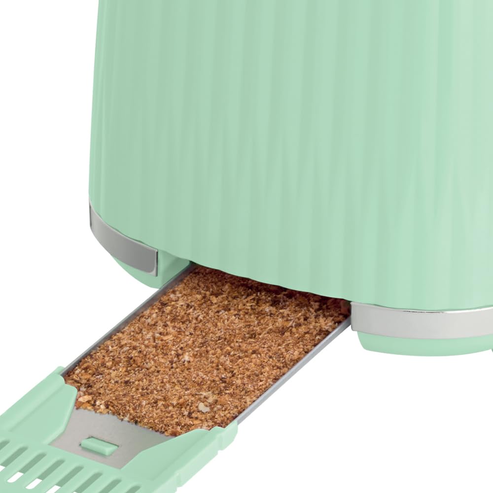 Russell Hobbs Toaster Eden Pistachio Stainless Steel, 2-Slice, 27374-56