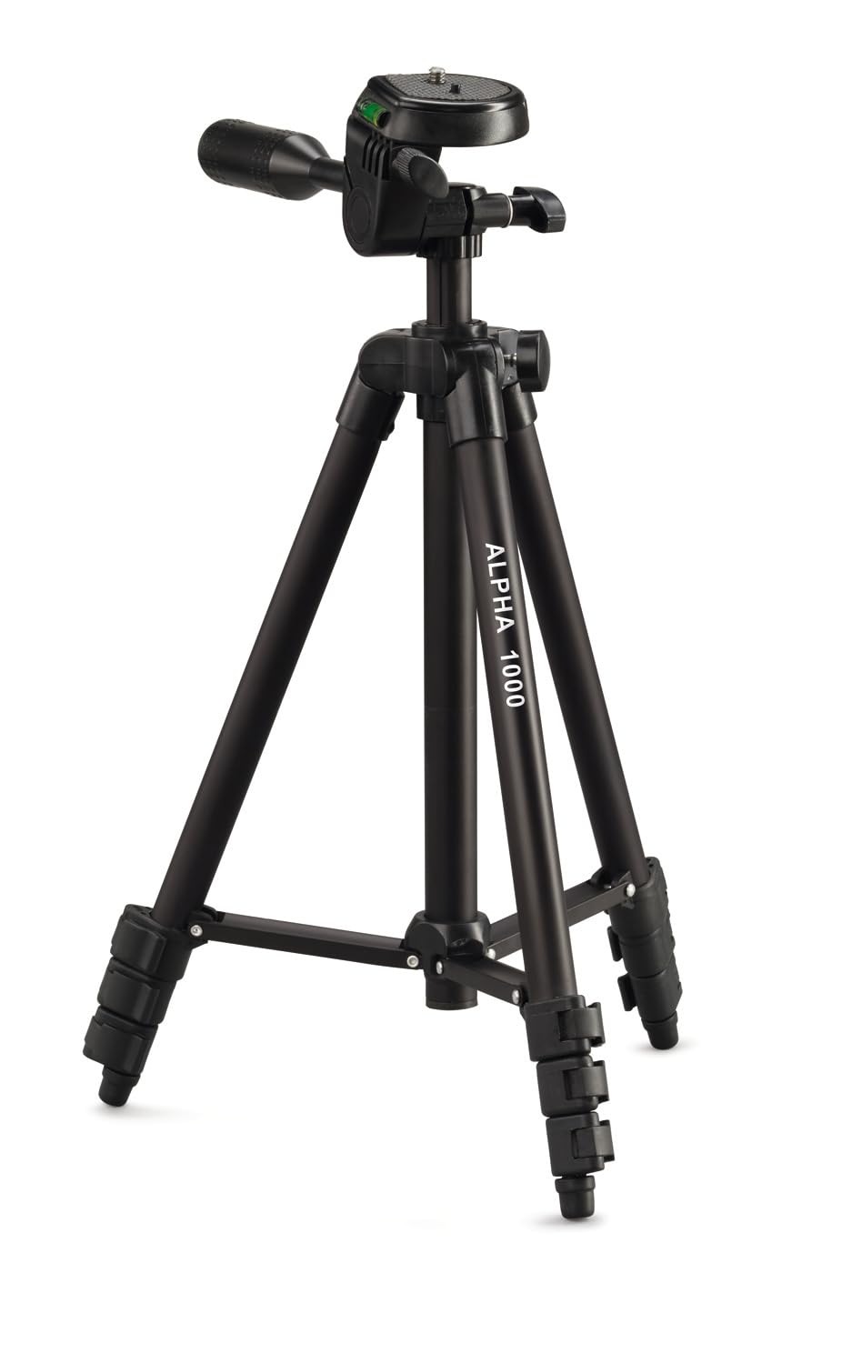 CULLMANN - 52104 - Alpha 1000 Tripod Mobile Bluetooth - smartphone holder and Bluetooth trigger - extension height 106 cm - pack size 37 cm - with 3-way head - max. load capacity 1 kg - weight 480 g - black