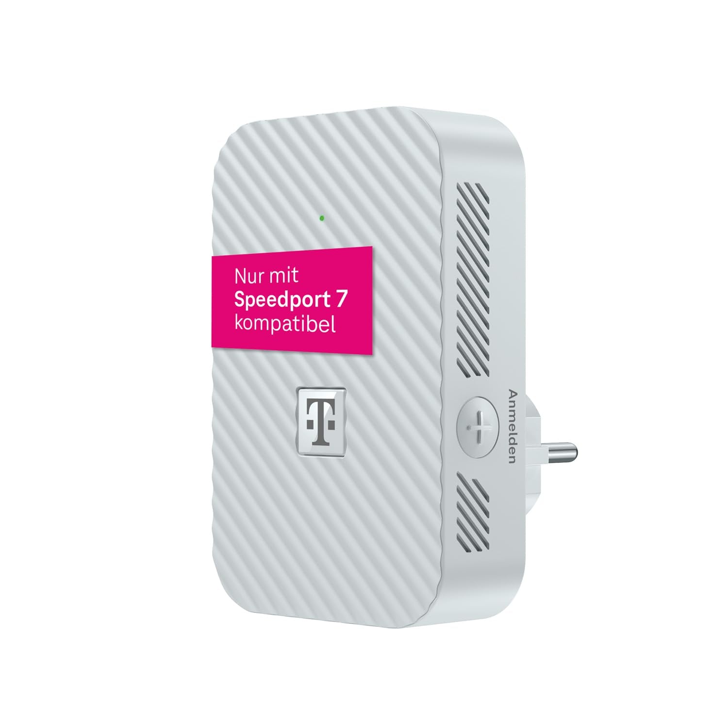 Telekom Speedport 7 Repeater - only compatible with Speedport 7 router I Wi-Fi 7 capable WLAN amplifier I 6,400 Mbit/s, mesh technology I Ideal for TV in UHD & 4K I Plug & Play via WPS, LAN connection - 40824381
